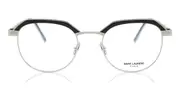 Saint Laurent SL 124 001 Men's Glasses Silver Size 50 - Private Health Rebate - Blue Light Block Available