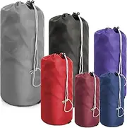 BeeGreen Stuff Sacks for Travel Backpacking 6 Pack Ditty Bags with Dust Flap