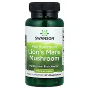 Swanson, Full Spectrum® Lion's Mane Mushroom, 500 mg, 60 Vegan Capsules