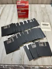 Office Depot 21 IBM Formatted 2HD 3.5" Floppy Disks Diskettes Open Box