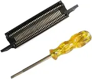 Gxcdizx 72 Pin Replacement Connector Cartridge Slot and 3.8mm Screwdriver Bit Open Tool for Nintendo NES 8 Bit System