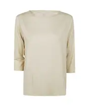 metallic-threading sweater 2 Nude