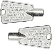 Seentech 216702900 Metal Freezer Door Keys - Compatible With Frigidaire, Kenmore, GE Freezers - Repalces: AP4301346, AP4071414, PS2061565, AP2113733, 06599905, 08037402, 12849, PS1991481 (Pack 2)