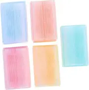 Baluue Educational Baby Bath Sponge Brush 5 Piece Set for Newborns Soft Sensory Training Brushes for Bath Time