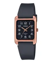 Casio Analog Blue Resin Strap Rectangle Shape Dial MTP-B175-5BV 50M Mens Watch