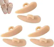 JJiaoLinin Hammer Toe Straightener Cushions, 6 Pieces Hammer Toe Cushion Toe Crests Pads Hammer Toe Gel Pads Corrector for Overlapping Toe Prevent Blisters, Shoe Friction Curled Toes