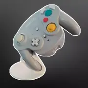 3D Printed Display Angled Stand Holder for Nintendo GameCube Wireless Controller