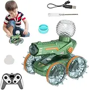 Remote Car | Outdoor RC Boat & Vehicle - LED Long Range Remote Control Car with Water Squirter for Rock Crawling Indoor Drifting Outdoor Backyard Bashing Beach Pool Competition
