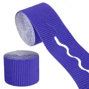 Corrugated Paper Bulletin Border for Classroom Decoration, Light Purple