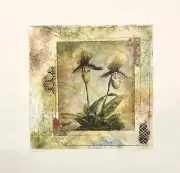 “Orchid #Six”, mixed media by Arnold Iger