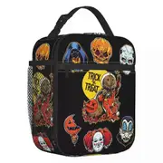 c1015 Horror Halloween Film Thermal Insulated Lunch Bag Trick R Treat Sam Portable Lunch Tote for School Office Multifunction Food Box k1015