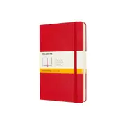 Moleskine Classic Hard Cover Notebook Expanded Ruled Large - Scarlet Red