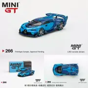 MINI GT 1:64 Bugatti Vision Gran Turismo Blue LHD Model Car in box