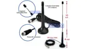 Digital TV Telescopic Antenna Magnetic Mount + Extended Rod For TV Tuner DTV Box