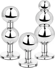 Stainless steel anal plug anal beads anal ball anal dildo metal dildo butt plug prostate massage sex toy for women men(M)