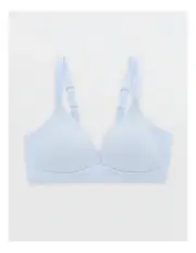 [Aerie] Sunnie Wireless Lightly Lined Bra in Eyelet Blue