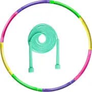 Adjustable Exercise Hoop and Jump Rope for Kids, Detachable Kids Fitness Toy Hoo