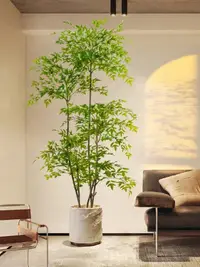 在飛比找樂天市場購物網優惠-仿真綠植南天竹高端輕奢室內仿生植物裝飾客廳大型落地擺件假綠植