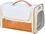 Bunny Puppy Carrier - Pets Travel Carriers | Portable Pet Carrier Bag | Breathable Mesh Fabric Dog Transport Case | Travelling Tote Cases for Puppies Small Animals Kittens Ferrets Rabbits