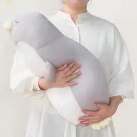 在飛比找樂天市場購物網優惠-接觸冷感涼感 可愛小企鵝抱枕 安撫公仔 冷感玩偶抱枕