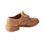 Spring/summer Womens Flat Heel Retro British Lace Up Brogue Leather Shoes