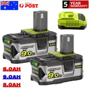 2x 18V 5.0Ah Battery For Ryobi P108 ONE Plus P102 P103 RB18L50 P109 AU