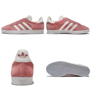 adidas 休閒鞋 Gazelle 灰 白 米白 粉紅 奶茶色 任選 女鞋 金標 麂皮 基本款 三葉草 【ACS】