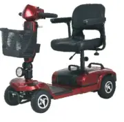 Elderly Scooter Four Wheels Foldable Lightweight Electric Wheelchair 350 W