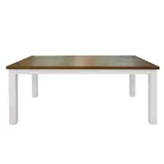 Montreal 180cm Timber Dining Table - Oak/White