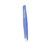 Tweezerman Studio Collection Stainless Steel Tweezers with Slanted Tips Lapis Blue
