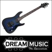 Schecter Omen Elite 6 FR String Electric Guitar See Thru Blue Burst