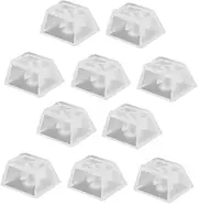 HOMOCONO Mechanical Keyboard Keycaps 10pcs Blank Keycap White Gaming Transparent Not Printed Protective Cover