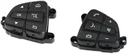 LUMIXE Car Cruise Control Button, for C-Class, for W205 2014 2015 2016 2017 2018 Steering Wheel Audio Volume Control Switch Buttons A0999050200 A0999050300 Car Steering Wheel Switch Button