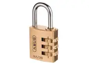 ABUS Mechanical 165/30 30mm Solid Brass Body Combination Padlock (3-Digit) Card