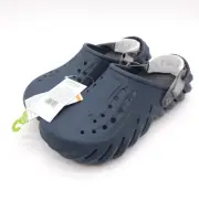 Crocs Echo Clog Mens 10 Womens 12 Slip On Sandals Shoes Nightfall Blue Unisex