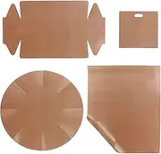 Baking Mat,Heat Resistant Baking Pan Mat Set | Baking Liner Cooking Accessory Rectangle Round Irregular Bread Bag Food Baking Mat for Microwave