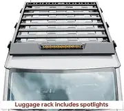 Car Luggage Rack with spotlights Roof Rack Box Luggage Shelf Compatible for Suzuki Jimny 2019 2023 JB64 JB74W Carrier Accessories Exterior(Yellow)