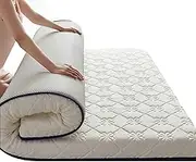 Portable Japanese Futon Floor Mattress - Foldable Roll-Up Bed Mat for Home, Camping & Guests, Twin/Full/Queen Sizes