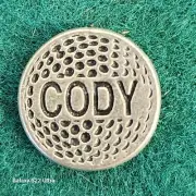 Personalized Metal Golf Ball Marker for Cody