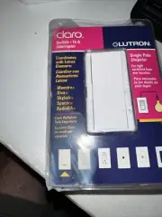 LUTRON CA-1PSH-WH White Light Switch Single Pole 15A 48.