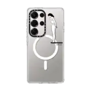 Galaxy S25 Ultra Clear Magnetic Case Leap into the unknown - Android