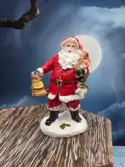 New Christmas Holiday Village Accessory Santa Clause Figure Figurine
