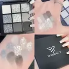 Toned Matte Glitter Eyeshadow Palette Eye Pigment Eye Shadow Makeup 9 Colors
