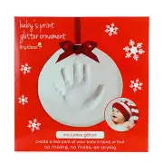 Tiny Ideas Baby Glitter Hand or Footprint Ornament Keepsake Babys ornament