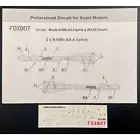 Decals Stencils for Missile R-60M (AA-8 Aphid) & APU-60 Scale 1:72 Foxbot 72-036