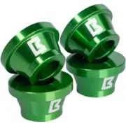 Ballards Kawasaki KXF Green Alloy Rubber Killers
