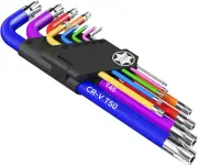 9PCS Star Key Set Torx Wrench Set 9 Standard Torx Star Wrenches for Bicycle Repa