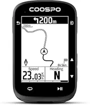 COOSPO CS500 Bike Computer Wireless, 2.6 Inch LCD GPS Cycling Computer with Route Navigation, Bluetooth5.0 ANT GPS Bicycle Speedometer with Auto-Backlight, Support Bike Radar & 45H Battery Life