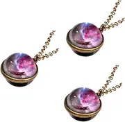 [SHERCHPRY] 3pcs Beautiful Necklace Pendant Retro Design Gold Necklace for Women Men
