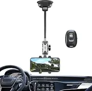 Vehicle Phone Holder - Car Mounted Mobile Holder, Vlogging Phone Mount for Car | Universals Auto Holder with Powerful Suction Base, Multi Use Vehicle Accessory for Vlog Filming, All Smartphones